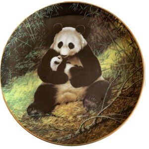 Vintage Panda Bear Plate The Last of Their Kind Endangered Species 1988 WL Georg